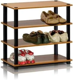 Furinno Turn-S-Tube 3-Tier Shoe Rack, Espresso/Black -Safavieh Furniture 41PANY6oQuL. AC