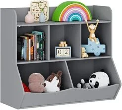 UTEX Toy Storage Organizer With Bookcase, Kid’s Multi Shelf Cubby For Books,Toys, Storage Organizer For Boys,Girls Play Room/Bedroom-White -Safavieh Furniture 41PCrFPrzbL. AC