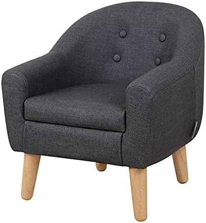 Single PVC Kids Sofa Chair, Toddler Sofa Couch With Wooden Legs, Ideal Children Armchair For Children Gift (Blue) 5 Single PVC Kids Sofa Chair, Toddler Sofa Couch With Wooden Legs, Ideal Children Armchair For Children Gift (Blue) - Image 5