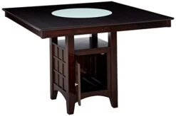 Coaster Gabriel Counter Height Dining Table With Storage Pedestal Base Cappuccino -Safavieh Furniture 41PD2reqG2L