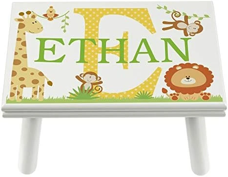 Let’s Make Memories Personalized My Own Name Step Stool - Children’s Step Stool - Sturdy Wood – Non-Toxic Paint, Sealer - Unicorn Design - White - 14’Wx9.25”Lx8.75”H - Ages 3+ 13 Let’s Make Memories Personalized My Own Name Step Stool - Children’s Step Stool - Sturdy Wood – Non-Toxic Paint, Sealer - Unicorn Design - White - 14’Wx9.25”Lx8.75”H - Ages 3+ - Image 13