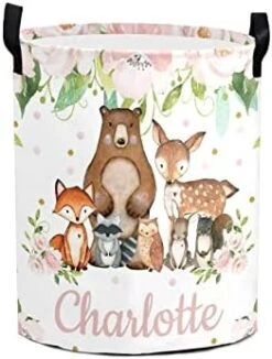 FELIZSTORE Laundry Basket With Name,Custom Princess Gold Crown Diamond Laundry Hamper Storage Bin Organizer With Handles For Clothes,Toy,Nursery -Safavieh Furniture 41PRuuDEm4L. AC