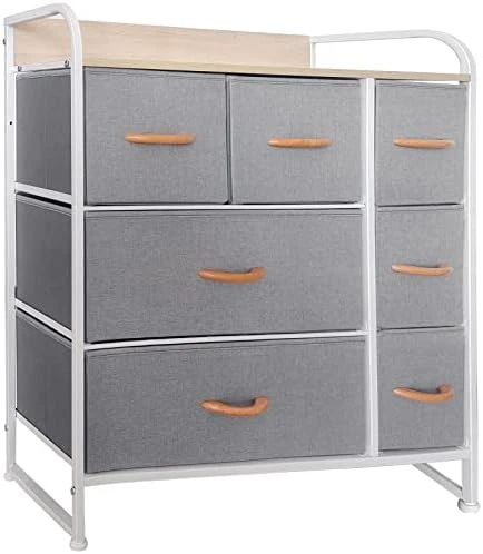 MuRealy Fabric Dresser With 10 Drawers - 2023 Upgraded Tall Storage Tower Fabric Drawer Dressers Chest For Bedroom, Closets, Nurseries With Maple Wooden Top And Easy Pull Handle(Light Grey) 8 MuRealy Fabric Dresser With 10 Drawers - 2023 Upgraded Tall Storage Tower Fabric Drawer Dressers Chest For Bedroom, Closets, Nurseries With Maple Wooden Top And Easy Pull Handle(Light Grey) - Image 8