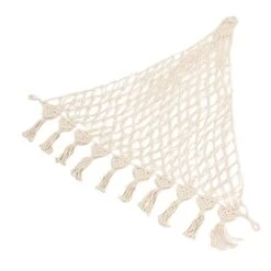 VGEBY Stuffed Animal Hammock, Hand Knitted Bohemian Style Cotton Rope Plush Hammock For Plush Toy Storage(Type 5 (47.2x47.2x49.2in))