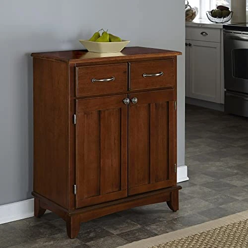 Buffet Of Buffet Medium Cherry With Wood Top By Home Styles 2 Buffet Of Buffet Medium Cherry With Wood Top By Home Styles - Image 2