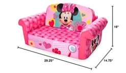 Marshmallow Furniture, Children's 2-in-1 Flip Open Foam Compressed Sofa, Disney's Minnie Mouse 7 Marshmallow Furniture, Children's 2-in-1 Flip Open Foam Compressed Sofa, Disney's Minnie Mouse -Safavieh Furniture 41PshpAAd2L