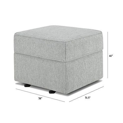 NAMESAKE Willa/Alden Gliding Ottoman In Light Grey Weave 2 NAMESAKE Willa/Alden Gliding Ottoman In Light Grey Weave - Image 2