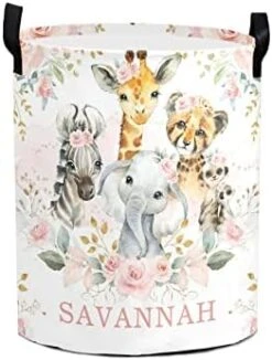 FELIZSTORE Laundry Basket With Name,Custom Princess Gold Crown Diamond Laundry Hamper Storage Bin Organizer With Handles For Clothes,Toy,Nursery -Safavieh Furniture 41QAdFZ56oL. AC