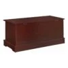 Wery Hill Cedar Lined Wood Storage Blanket Chest Trunk, In Warm Brown