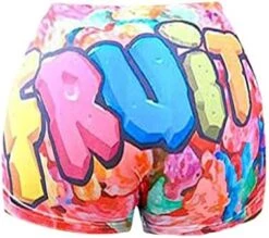 MatureGirl Sport Workout Homewear Clubwear Print Letters Shorts Sexy Women Pants Women High Waist (Pink, XL) -Safavieh Furniture 41QEqrnyVfL. AC 2