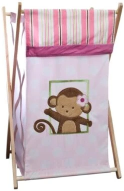 Kids Line Hamper, Sweet Monkey (Discontinued By Manufacturer)