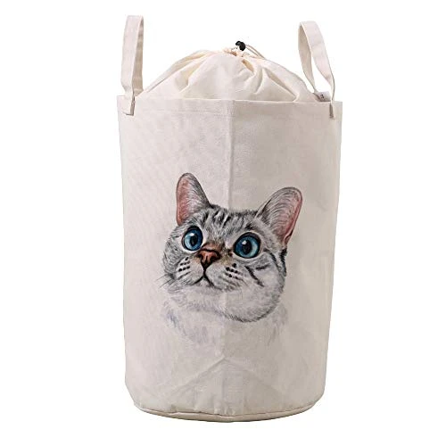 LifeCustomize Large Laundry Basket Hamper Floral Rabbit Bunny Collapsible Drawstring Round Clothing Storage Baskets Nursery Baby Toy Organizer 5 LifeCustomize Large Laundry Basket Hamper Floral Rabbit Bunny Collapsible Drawstring Round Clothing Storage Baskets Nursery Baby Toy Organizer - Image 5