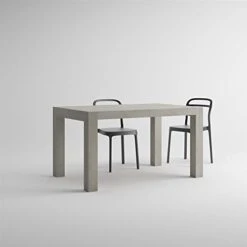Mobili Fiver, Iacopo Extendable Dining Table, Concrete Grey, Made In Italy -Safavieh Furniture 41QYRBlUfmL