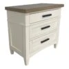 Parker House Americana 30.5'W Modern Bedroom 3 Drawer Nightstand In White