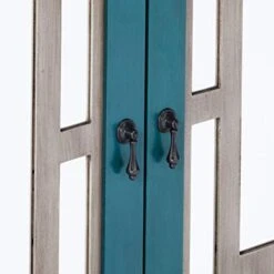 Kings Brand Antique Blue Buffet Server Cabinet / Console Table, Mirrored Doors -Safavieh Furniture 41RFdI1qjwL