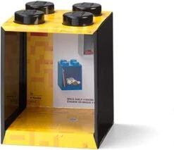 Room Copenhagen Lego Brick Set With 4-Stud And 8-Stud Box Shelves, Black -Safavieh Furniture 41RRKsDLaFL. AC