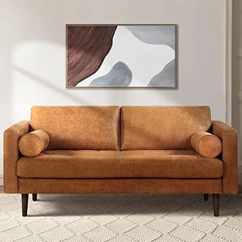 POLY & BARK Napa Lounge Chair In Full-Grain Pure-Aniline Italian Tanned Leather In Cognac Tan 10 POLY & BARK Napa Lounge Chair In Full-Grain Pure-Aniline Italian Tanned Leather In Cognac Tan - Image 10