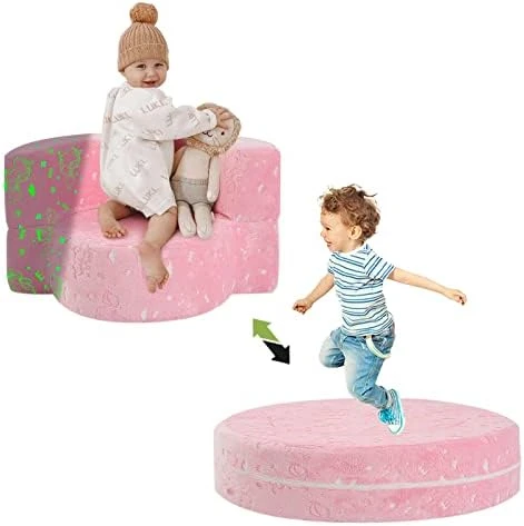 MeMoreCool Kids Couch For Playroom, Toddler Couch Fold Out, Glow In The Dark Toddler Sofa, Dinosaur Toddler Sofa For Girls And Boys, Kids Chair For Bedroom Lounge, Kids Couch And Sofa 10 MeMoreCool Kids Couch For Playroom, Toddler Couch Fold Out, Glow In The Dark Toddler Sofa, Dinosaur Toddler Sofa For Girls And Boys, Kids Chair For Bedroom Lounge, Kids Couch And Sofa - Image 10