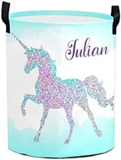 Watercolor Unicorn Personalized Laundry Basket Clothes Hamper With Handles Waterproof,Custom Collapsible Laundry Storage Baskets For Bedroom,Bathroom Decorative Large Capacity 28 Watercolor Unicorn Personalized Laundry Basket Clothes Hamper With Handles Waterproof,Custom Collapsible Laundry Storage Baskets For Bedroom,Bathroom Decorative Large Capacity -Safavieh Furniture 41RjBy M6JL. AC