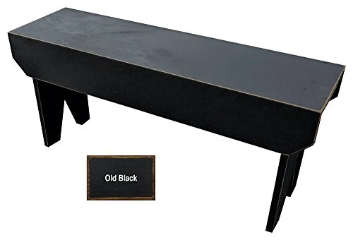 Sawdust City Wooden Bench 3ft Long (Old Black) 1 Sawdust City Wooden Bench 3ft Long (Old Black)