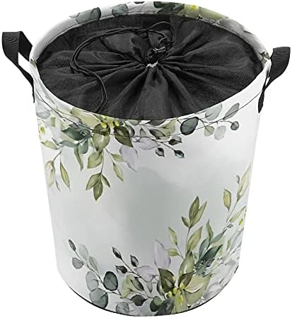 Elegant Eucalyptus Greenery Laundry Baskets, Collapsible Hamper Storage With Handle, Oxford Cloth Laundry Hamper,For Toy Organizer Bins,Gift Baskets, Bedroom, Clothes, Nursery,Kids,Boys 9 Elegant Eucalyptus Greenery Laundry Baskets, Collapsible Hamper Storage With Handle, Oxford Cloth Laundry Hamper,For Toy Organizer Bins,Gift Baskets, Bedroom, Clothes, Nursery,Kids,Boys - Image 9