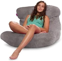 Posh Creations Laguna Lounger Teens, Kids And Adults For Bedrooms And Dorm Rooms, Large Bean Bag Chair, Soft Nylon-Pink -Safavieh Furniture 41Sqj2AFkYL. AC 1