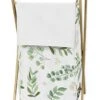 Sweet Jojo Designs Floral Leaf Baby Kid Clothes Laundry Hamper - Green And White Boho Watercolor Botanical Woodland Tropical Garden
