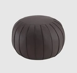C COMFORTLAND Unstuffed Pouf, Faux Leather Poufs Cover, Large Round Poof Ottomans, Floor Bean Bag Ottoman, Foot Rest Storage Pouffe For Living Room, Bedroom, Or Gifts Gold -Safavieh Furniture 41TGUl8guTL. AC