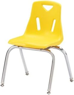 Jonti-Craft Berries 8140JC1114 Stacking Chair With Chrome-Plated Legs, 10" Height, Orange -Safavieh Furniture 41TmTI4cAPL. AC