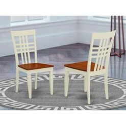 East West Furniture LGC-BCH-W Dining Chairs, Black & Cherry 7 East West Furniture LGC-BCH-W Dining Chairs, Black & Cherry -Safavieh Furniture 41ToKzsrKSL