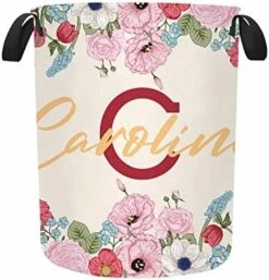 Custom Large Laundry Basket With Name, Personalized Collapsible Laundry Bag For Bathroom Living Room Bedroom Baby Nursery, Foldable Laundry Hamper For Adult Boys Girls Gift 15.7 * 19.6inch -Safavieh Furniture 41TrIu 37QL. AC