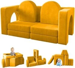 Wanan Kids Couch 10PCS, Toddler Couch With Modular Kids Couch For Playroom Bedroom, 10 In 1 Multifunctional Toddler Couch For Playing, Creativing, Sleeping, Indoor Kids Sofa (Blueberry) 27 Wanan Kids Couch 10PCS, Toddler Couch With Modular Kids Couch For Playroom Bedroom, 10 In 1 Multifunctional Toddler Couch For Playing, Creativing, Sleeping, Indoor Kids Sofa (Blueberry) -Safavieh Furniture 41UHVOtciEL. AC