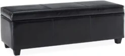 BELLEZE 47 Inch Storage Ottoman, Faux Leather Storage Bench Bedroom Bench With Safety Close Hinge, Ottoman With Storage For Living Room, Entryway, Hallway, Foot Rest, Support 300lbs - Rustic Gray 18 BELLEZE 47 Inch Storage Ottoman, Faux Leather Storage Bench Bedroom Bench With Safety Close Hinge, Ottoman With Storage For Living Room, Entryway, Hallway, Foot Rest, Support 300lbs - Rustic Gray -Safavieh Furniture 41ULNFCWn7L. AC