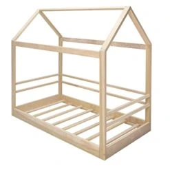 Twin Full Or Queen House Bed With Railings Handmade In The USA -Safavieh Furniture 41V32IljTWL