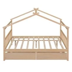 Full Size House Bed With 2 Storage Drawers Wooden Kids Montessori House Bed Frame Wood Playhouse Tent Bed For Girls Boys Teens, Natural 18 Full Size House Bed With 2 Storage Drawers Wooden Kids Montessori House Bed Frame Wood Playhouse Tent Bed For Girls Boys Teens, Natural -Safavieh Furniture 41V8tNbZfPL