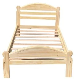 Wood To The World Arizona Twin Bed Solid Pine Platform Bed And 3 Drawer Nightstand Unfinished Bedroom Set Value Pack Suitable For Kids Room -Safavieh Furniture 41VG102gKdL