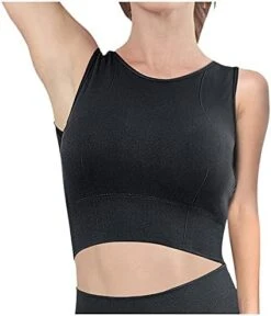 MatureGirl Running Steel No Women's Vest Blouse Back Yoga Bra Top Indoor Cross Ring Outdoor Yoga Bra Adjustable (Blue, L) -Safavieh Furniture 41VG1grrh4S. AC