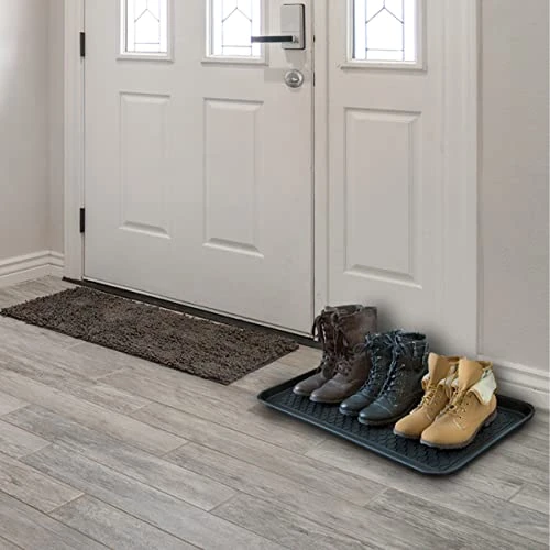 Stalwart 75-ST6012 All Weather Boot Tray-Water Resistant Plastic Utility Shoe Mat For Indoor And Outdoor Use In All Seasons (Black), Large 6 Stalwart 75-ST6012 All Weather Boot Tray-Water Resistant Plastic Utility Shoe Mat For Indoor And Outdoor Use In All Seasons (Black), Large - Image 6
