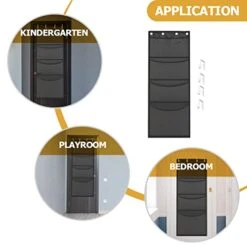 LUOZZY Stuffed Animal Storage Toys Over Door Organizer Plush Toys Hanging Storage Net Pouch, Black -Safavieh Furniture 41VTafviImL