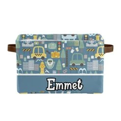 Animals Funny City Transportation Car Personalized Large Storage Box For Toy,Bathroom,Nursery,Home Kitchen Shelves,Custom Closet Decorative Storage Bins 4 Pack