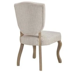 Modway Array French Vintage Tufted Upholstered Fabric Four Dining Chairs In Beige -Safavieh Furniture 41VvUINy8mL