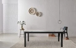 New Classic FURNITURE Celeste Dining Table For 6 With Heat Resistant Faux Marble, 64-Inch, Black Base With White & Gray Top -Safavieh Furniture 41Vvgq7fUCL. AC