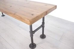 Pipe And Cedar Wood Mudroom And Entryway Storage Bench, Solid Cedar Wood With Pipe Base By William Roberts Vintage -Safavieh Furniture 41W22CozjNL