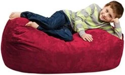 Chill Sack Bean Bag Chair Cover, 7-5-feet, Ultrafur - Charcoal -Safavieh Furniture 41W6aUVMiuL. AC