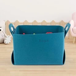 BAIRONG Kids Toy Box Chest,Collapsible Felt Kids Toy Box Storage - Toy Box Chest, Toy Organizers And Storage Boxes, Container Bins For Nursery, Playroom, Closet, Living Room Adj -Safavieh Furniture 41WKRvsb5vL
