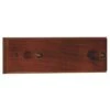 Wooden Mallet 12-Inch 2-Nickel Hook Coat Rack, Mahogany