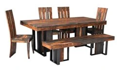 Treasure Trove Sierra 2 Cartons Dining Bench Brown -Safavieh Furniture 41WloQKdqLL