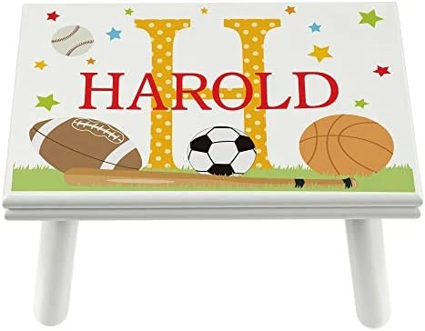 Let’s Make Memories Personalized My Own Name Step Stool - Children’s Step Stool - Sturdy Wood – Non-Toxic Paint, Sealer - Unicorn Design - White - 14’Wx9.25”Lx8.75”H - Ages 3+ 9 Let’s Make Memories Personalized My Own Name Step Stool - Children’s Step Stool - Sturdy Wood – Non-Toxic Paint, Sealer - Unicorn Design - White - 14’Wx9.25”Lx8.75”H - Ages 3+ - Image 9