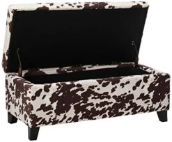 Christopher Knight Home Breanna Storage Ottoman Bench, Milk Cow Print -Safavieh Furniture 41WsFw4LmyL