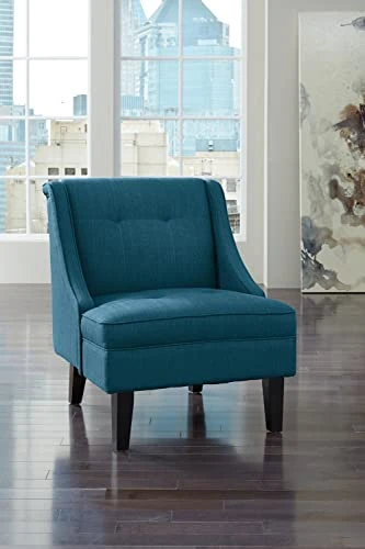 Signature Design By Ashley Clarinda Contemporary Tufted Wingback Accent Chair, Blue 2 Signature Design By Ashley Clarinda Contemporary Tufted Wingback Accent Chair, Blue - Image 2